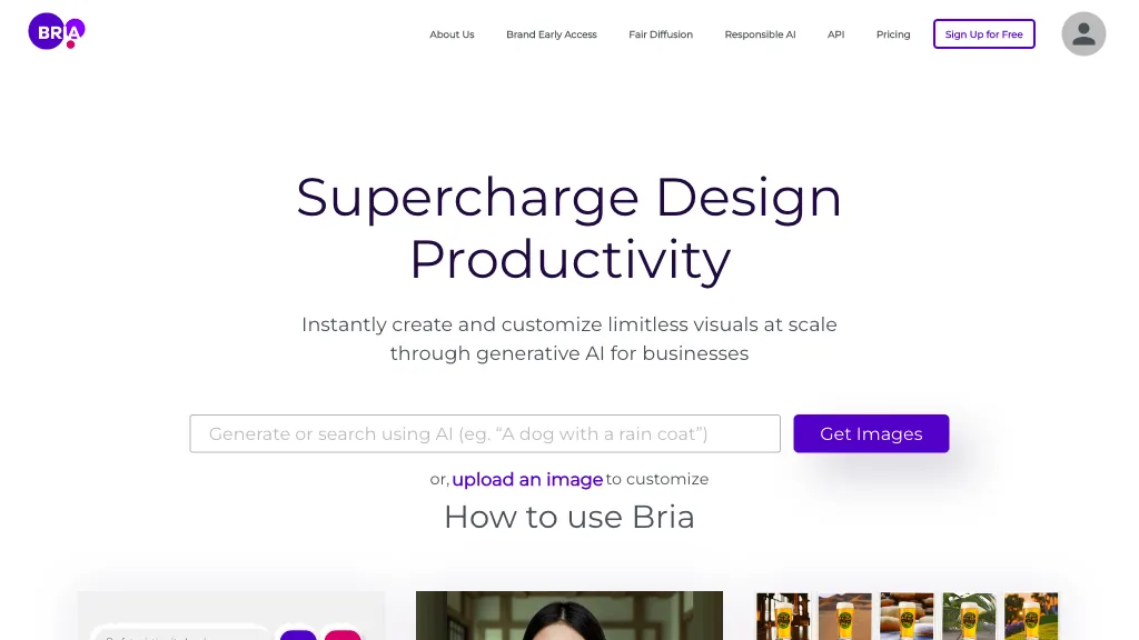 Bria.ai：文字生成背景图工具